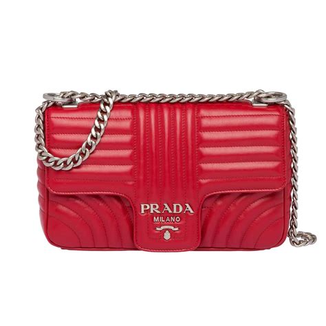 red patent leather prada shoulder bag|Prada diagramme leather shoulder bag.